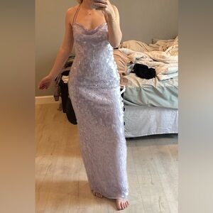 Tianna Gown in Powder Purple
MAJORELLE